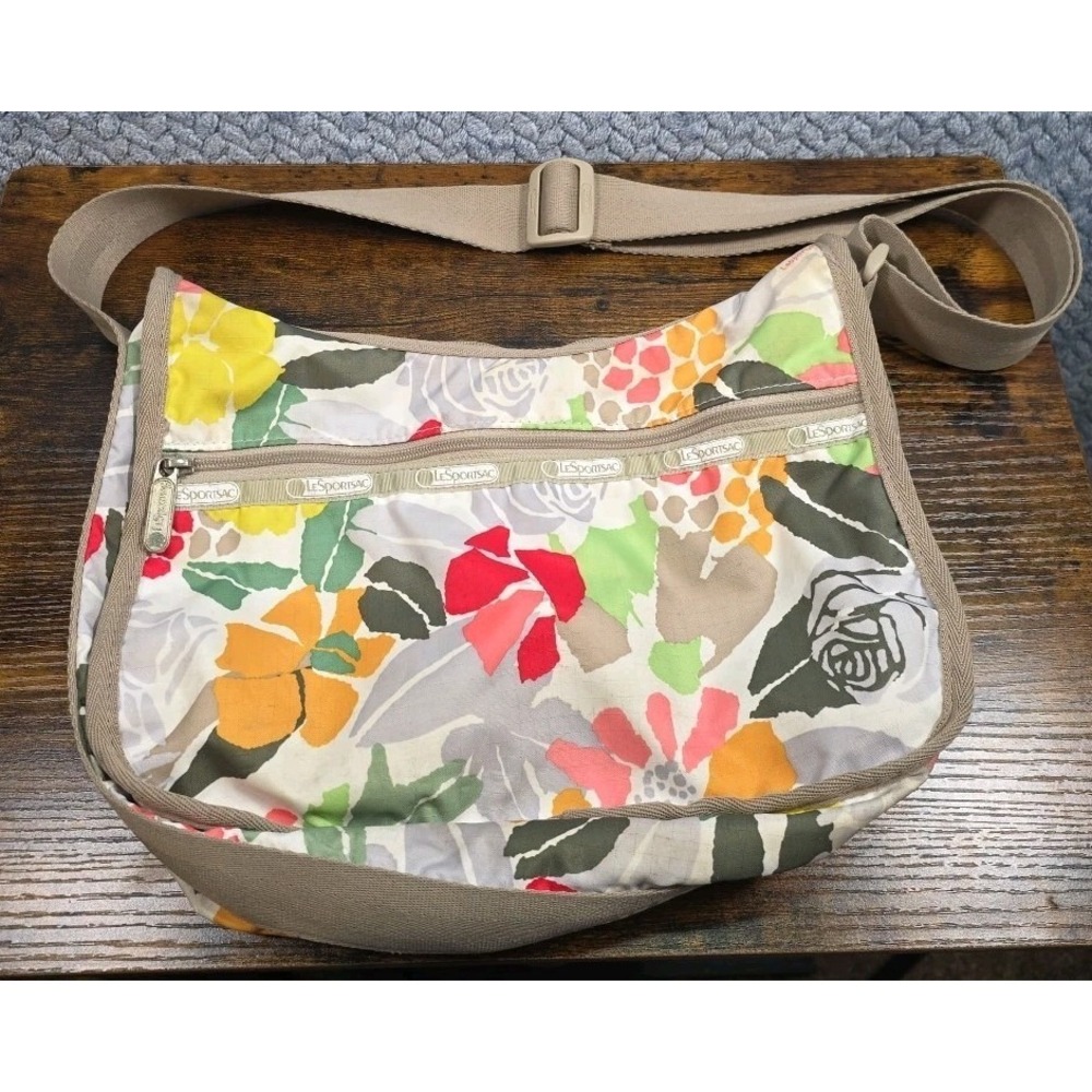 LeSportsac Lightweight Adjustable Crossbody Shoulder Bag  Multicolor 11"x7"